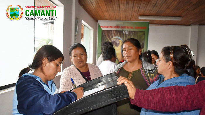 Rotundo éxito en la Escuela de Padres de la I.E.I N.° 50497 "Rosa de América" de Quincemil organizada por la DEMUNA de Camanti