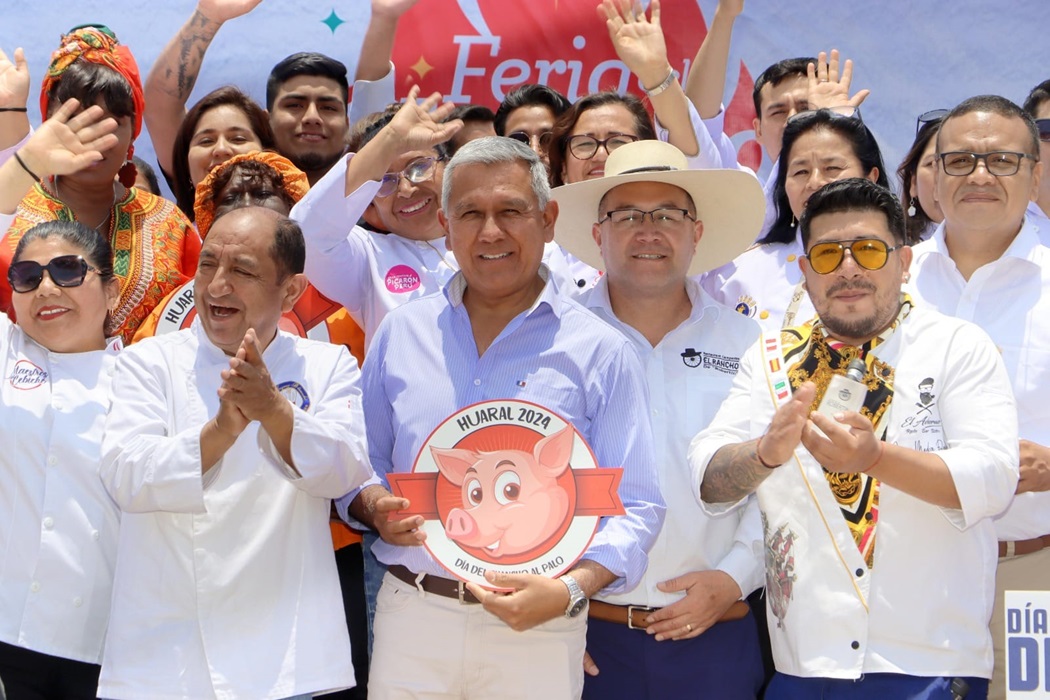Alcalde Provincial participa en la inauguración de la Feria del Chancho al Palo en Huaral