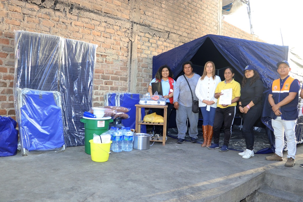 Municipalidad Provincial entregó ayuda humanitaria a familia afectada por incendio 