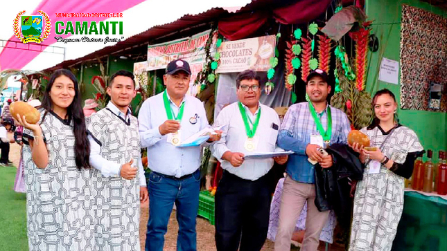Participación destacada de agricultores y artesanos camantinos en la Feria Expo Champa 2024 impulsada por la Municipalidad de Camanti