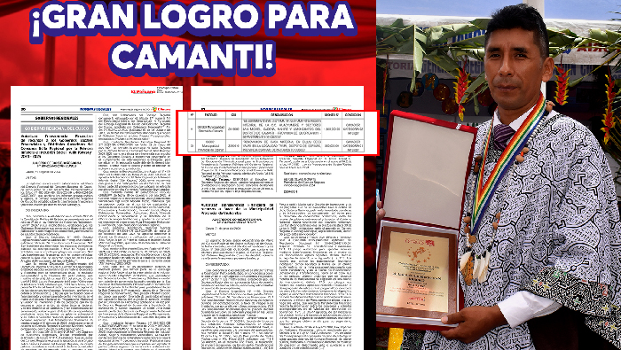 Gran logro para Camanti: Autorizada la transferencia financiera de S/1.5 millones tras ganar el primer lugar en el Concurso Sello Regional "