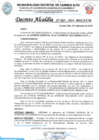 Vista preliminar de documento DECRETO DE ALCALDIA Nº05-2024-MDCA-CM