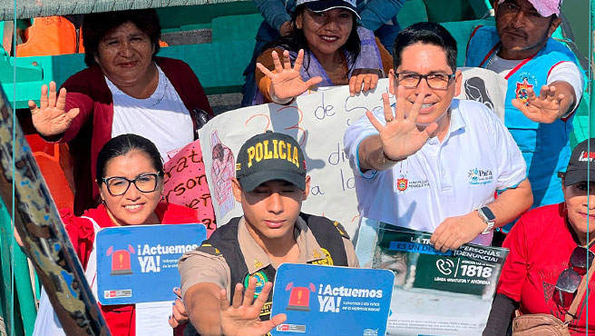 Municipalidad se une a la campaña "Sin clientes no hay trata, denuncia la trata de personas”