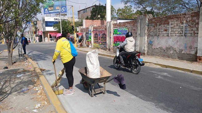 Limpieza en alrededores de Cementerio Metropolitano