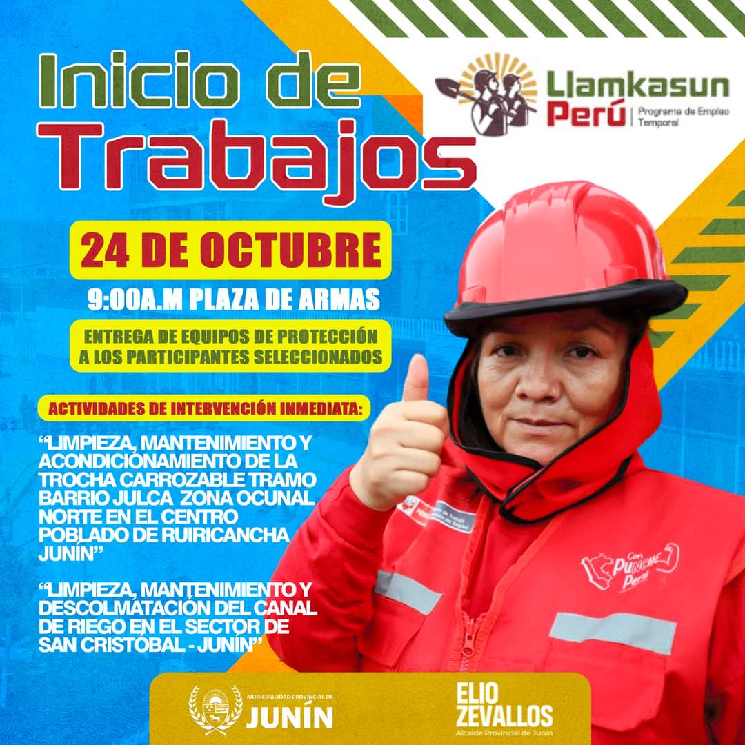 Comunicado con una trabajadora al costado
