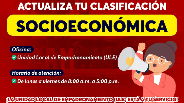 La Municipalidad Distrital de Camanti anuncia avances en la actualización de la clasificación socioeconómica de los hogares