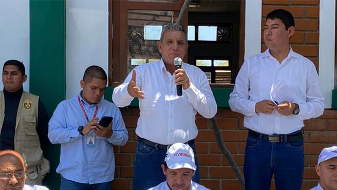 Alcalde Marlem Mogollón se expresa en defensa del agua para los agricultores del Valle del Chira