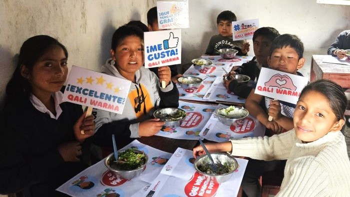 Alimentos frescos complementan servicio alimentario de Qali Warma