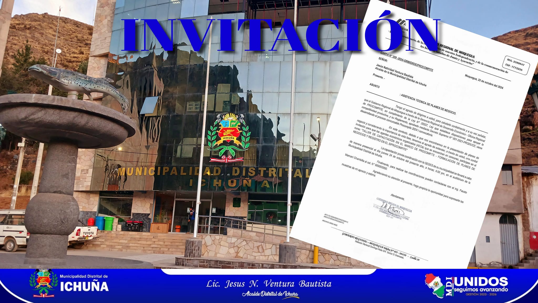 PROCOMPITE invita a interesados a capacitarse en Planes de Negocios.
