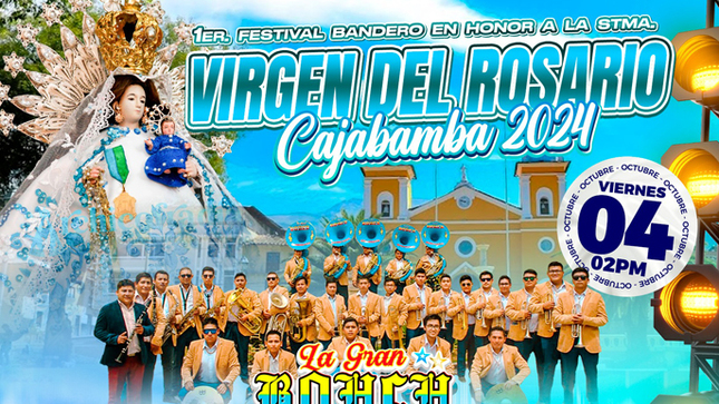 ¡1er festival bandero en honor a la santísima virgen del rosario! 