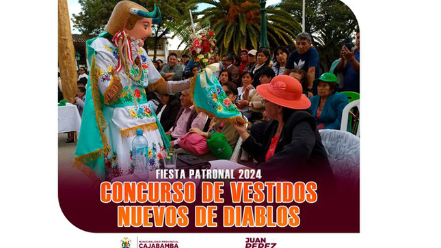 Bendición y concurso de vestidos de diablos en honor a Luz Amparo Alayo Vera de Arévalo