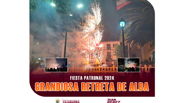 Deslumbrante retreta de alba en Cajabamba