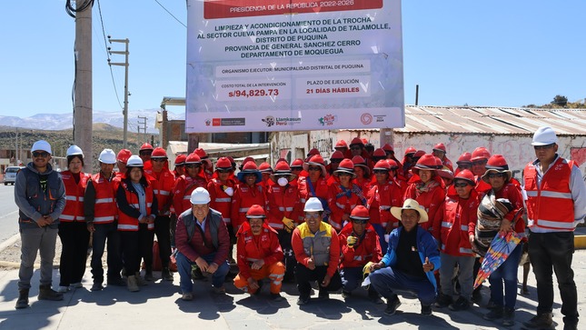Inicio de la actividad de mantenimiento de Llamkasun Perú en Talamolle. 