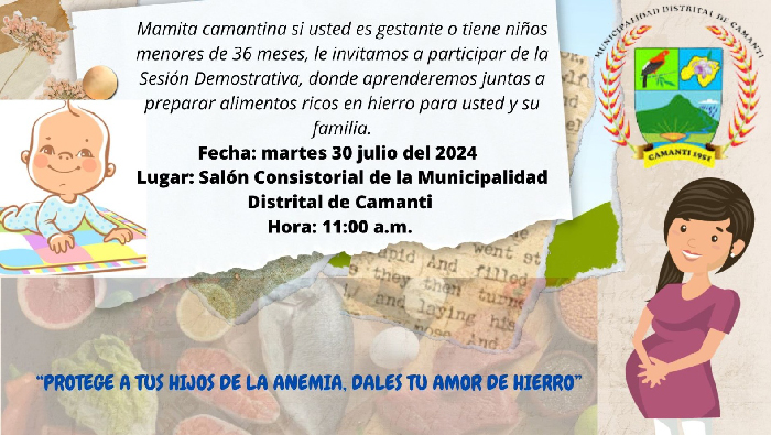 Con el compromiso de erradicar la anemia en el distrito de camanti
