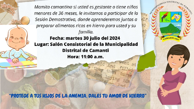 Con el compromiso de erradicar la anemia en el distrito de camanti
