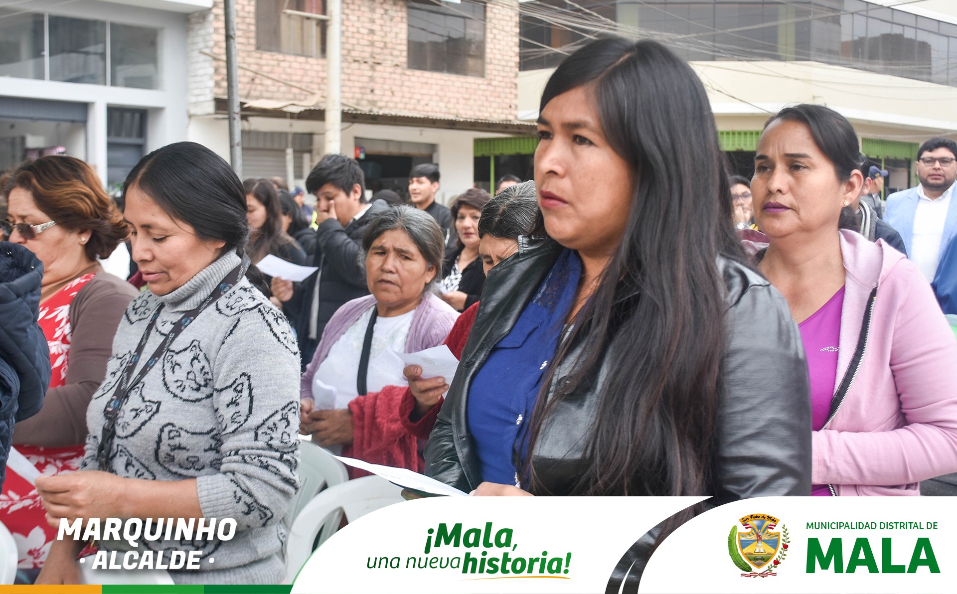Colocación de Primera Piedra de la Obra de "Mejoramiento del Servicio de Movilidad Urbana en las Vías Locales de la Habilitación Urbana"