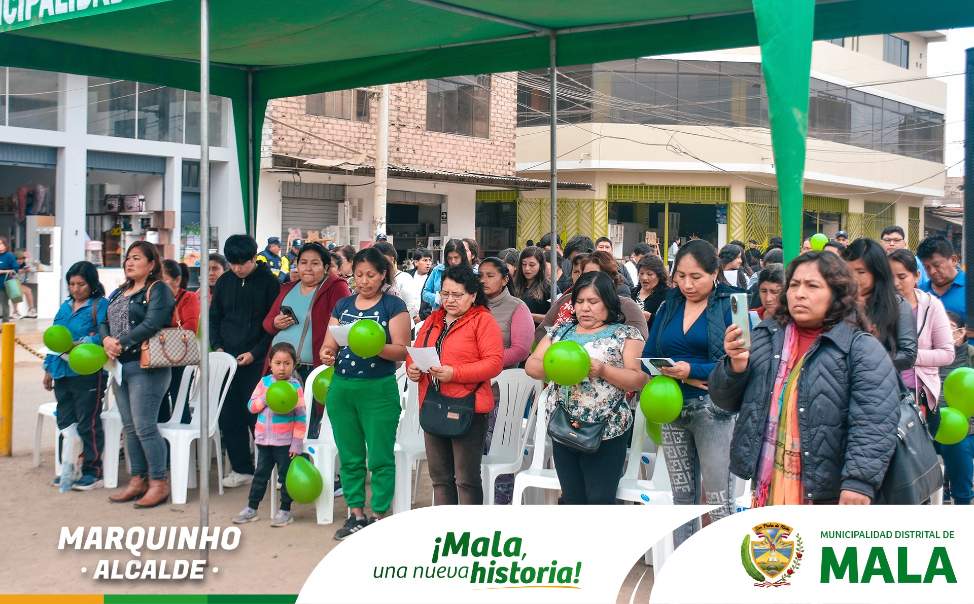Colocación de Primera Piedra de la Obra de "Mejoramiento del Servicio de Movilidad Urbana en las Vías Locales de la Habilitación Urbana"