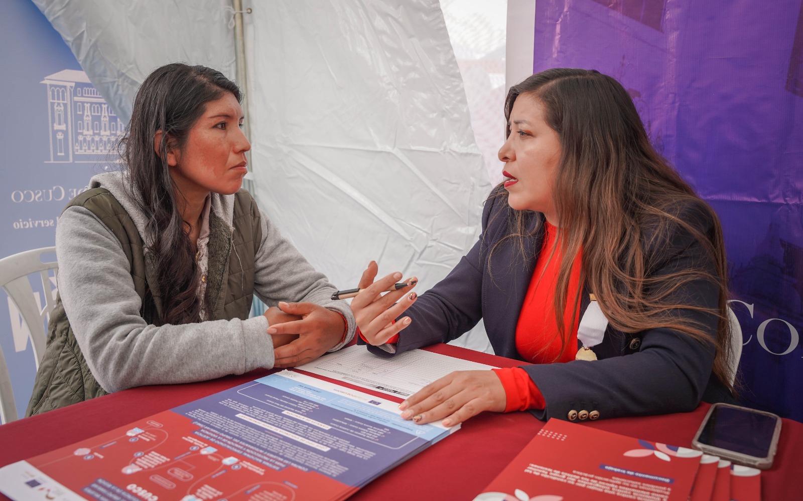 Corte Superior de Justicia de Cusco participa en la Campaña Cívica Multisectorial de Santiago
