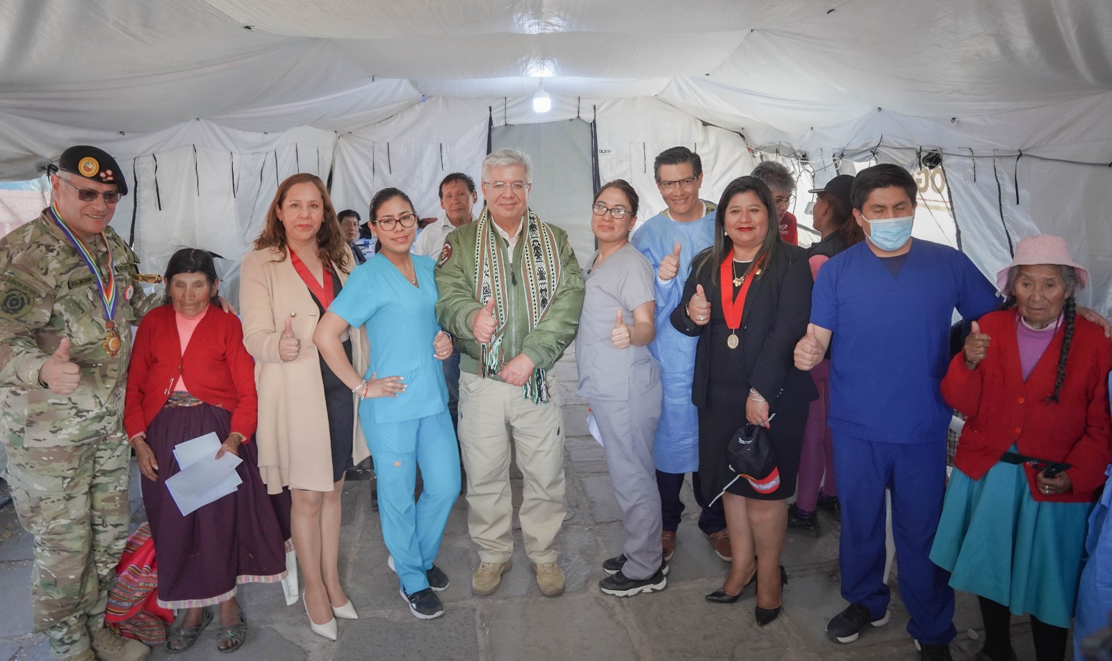 Presidenta de la Corte de Cusco participó en la ceremonia central en la Campaña Cívica Multisectorial organizada por el CCFFAA