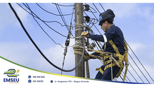 EMSEU S.A.C. optimiza el servicio eléctrico y mejorar los niveles de tensión en el sector de San Luis Bajo, Bagua Grande.