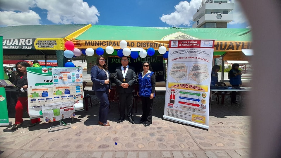 SNEJ Quispicanchi participó en la "Primera Feria Informativa Huaro 2024"