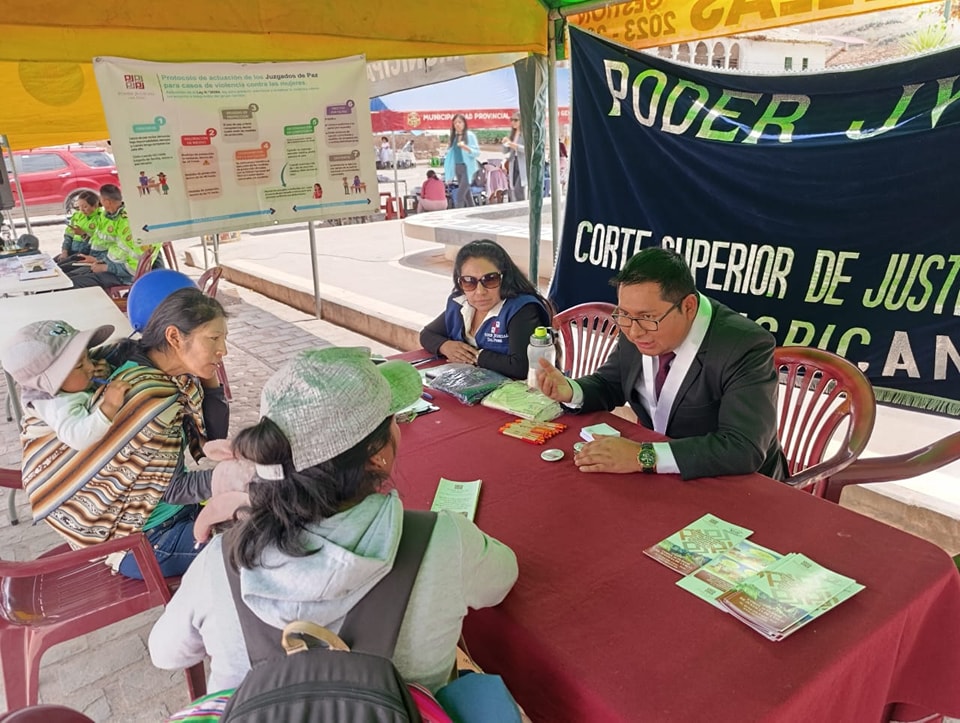 SNEJ Quispicanchi participó en la "Primera Feria Informativa Huaro 2024"