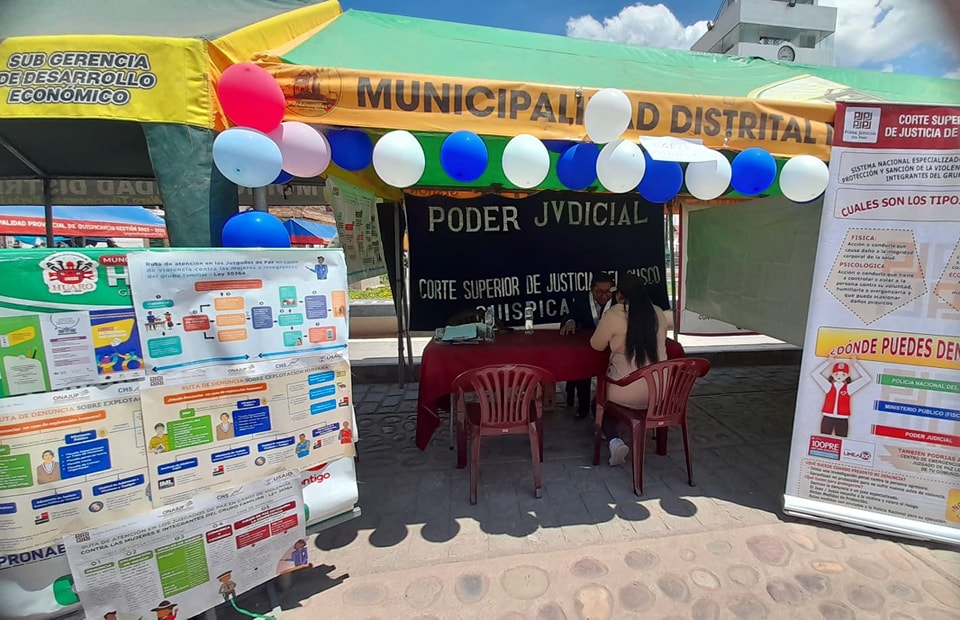 SNEJ Quispicanchi participó en la "Primera Feria Informativa Huaro 2024"