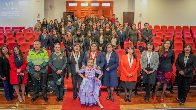 Módulo Judicial Integrado en Violencia contra las Mujeres e Integrantes del Grupo Familiar celebró su sexto aniversario de creación en Cusco