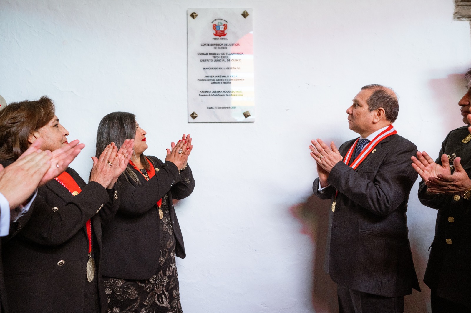 PRESIDENTE DEL PODER JUDICIAL INAUGURÓ UNA DE LAS MÁS GRANDES UNIDADES DE FLAGRANCIA DEL PAIS