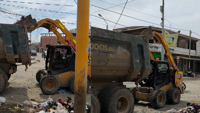 Municipalidad realiza trabajos de limpieza en la Avenida Buenos Aires