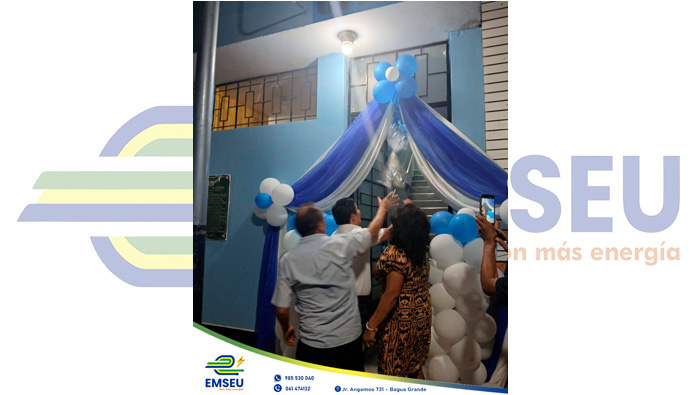 Inauguración de las oficinas de la Asociación Comerciantes Unidos del Centro Comercial de Bagua Grande