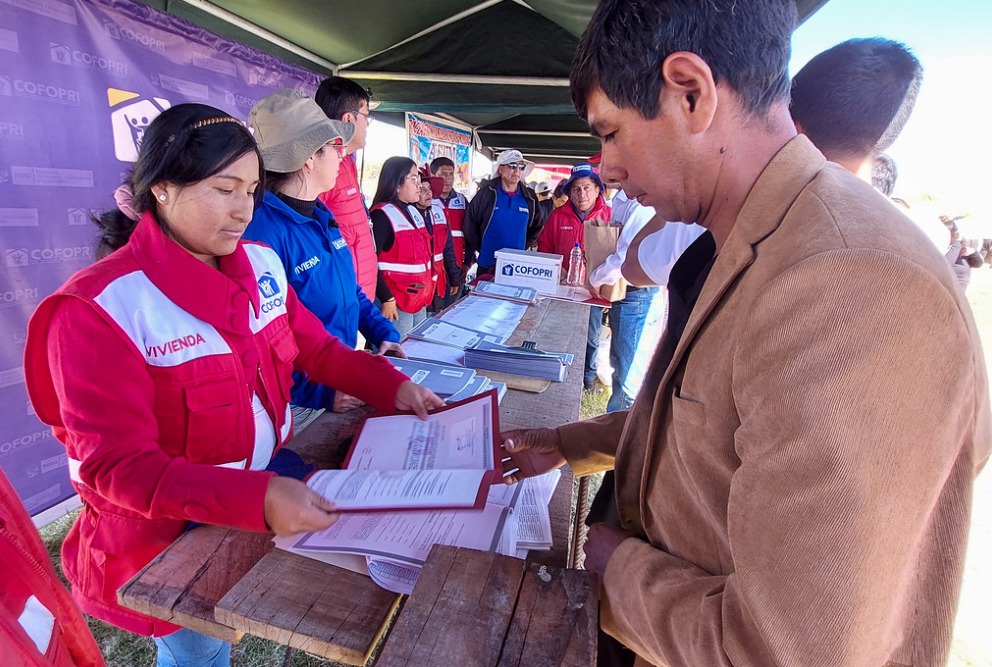 Desde el 24 al 29 de octubre, Cofopri visitará más de un centenar de familias a distritos de Samegua y San Antonio en la provincia de Mariscal Nieto.