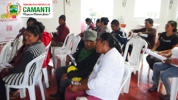 Productores agrícolas y agroindustriales de camanti recibieron charla informativa del fondo concursable procompite 2024