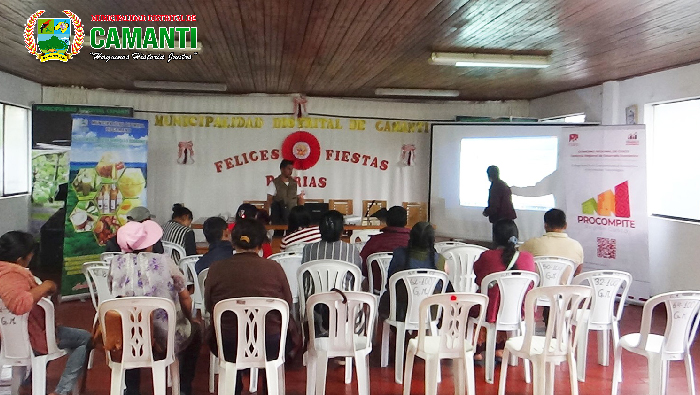 Productores agrícolas y agroindustriales de camanti recibieron charla informativa del fondo concursable procompite 2024