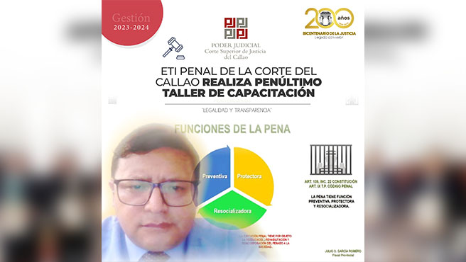 ETI Penal de la Corte Superior de Justicia del Callao realiza penúltimo taller de capacitación