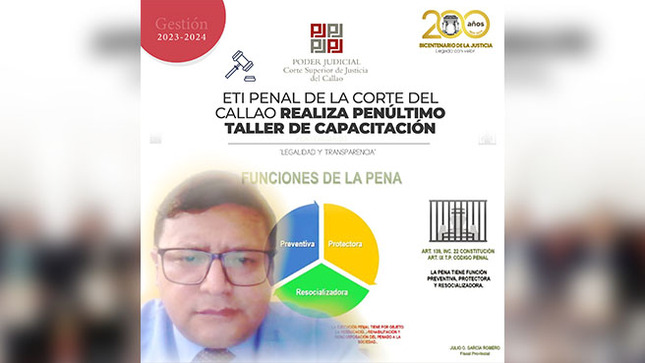ETI Penal de la Corte Superior de Justicia del Callao realiza penúltimo taller de capacitación