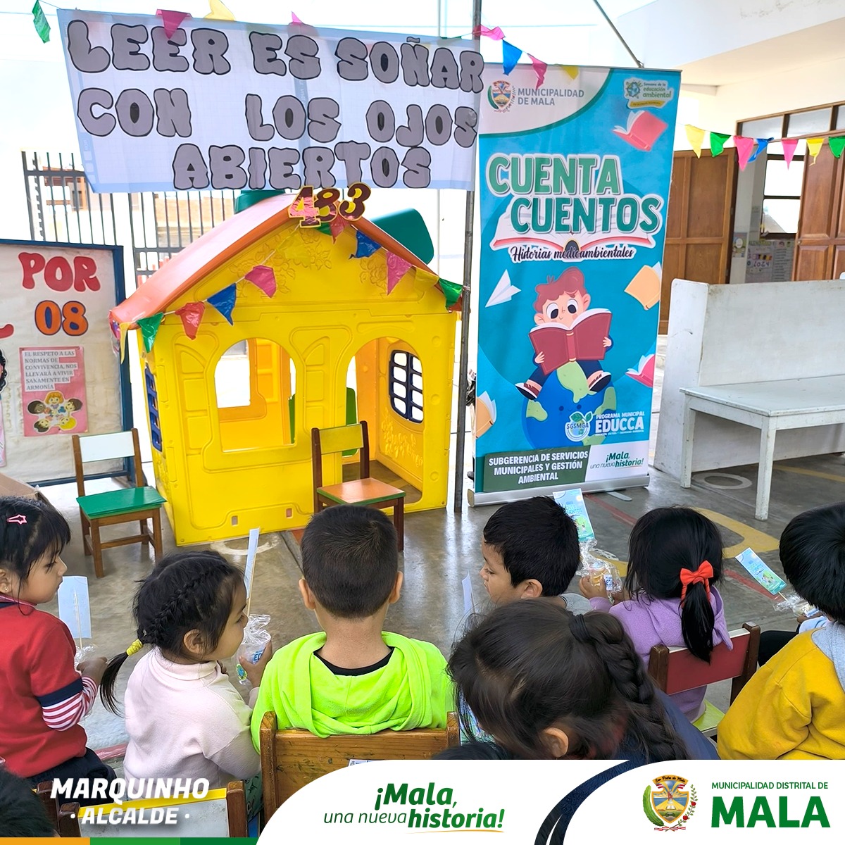 "Cuentacuentos: Historias Mediambientales" en la I.E.I. 483 Santa Rosa de Mala por la Semana de la Educación Ambiental