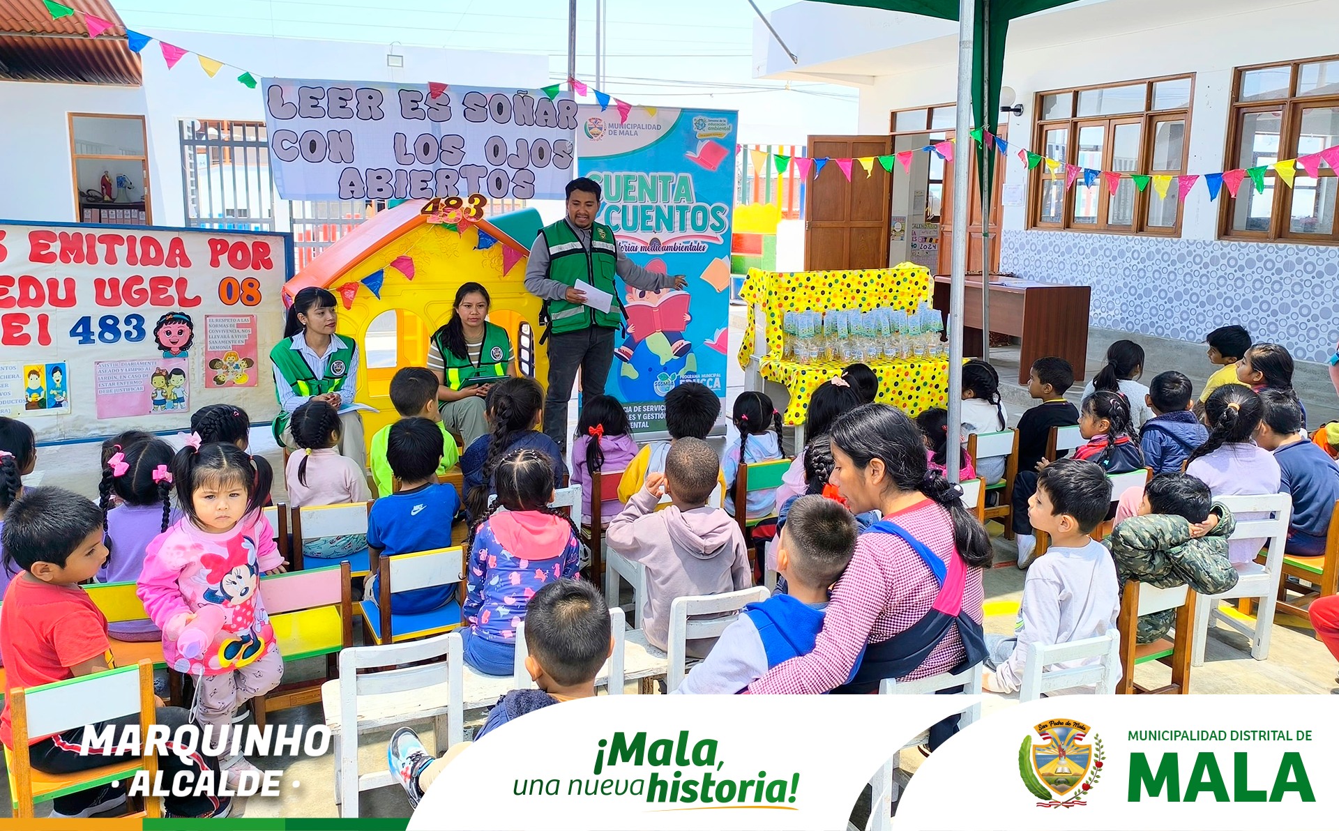 "Cuentacuentos: Historias Mediambientales" en la I.E.I. 483 Santa Rosa de Mala por la Semana de la Educación Ambiental