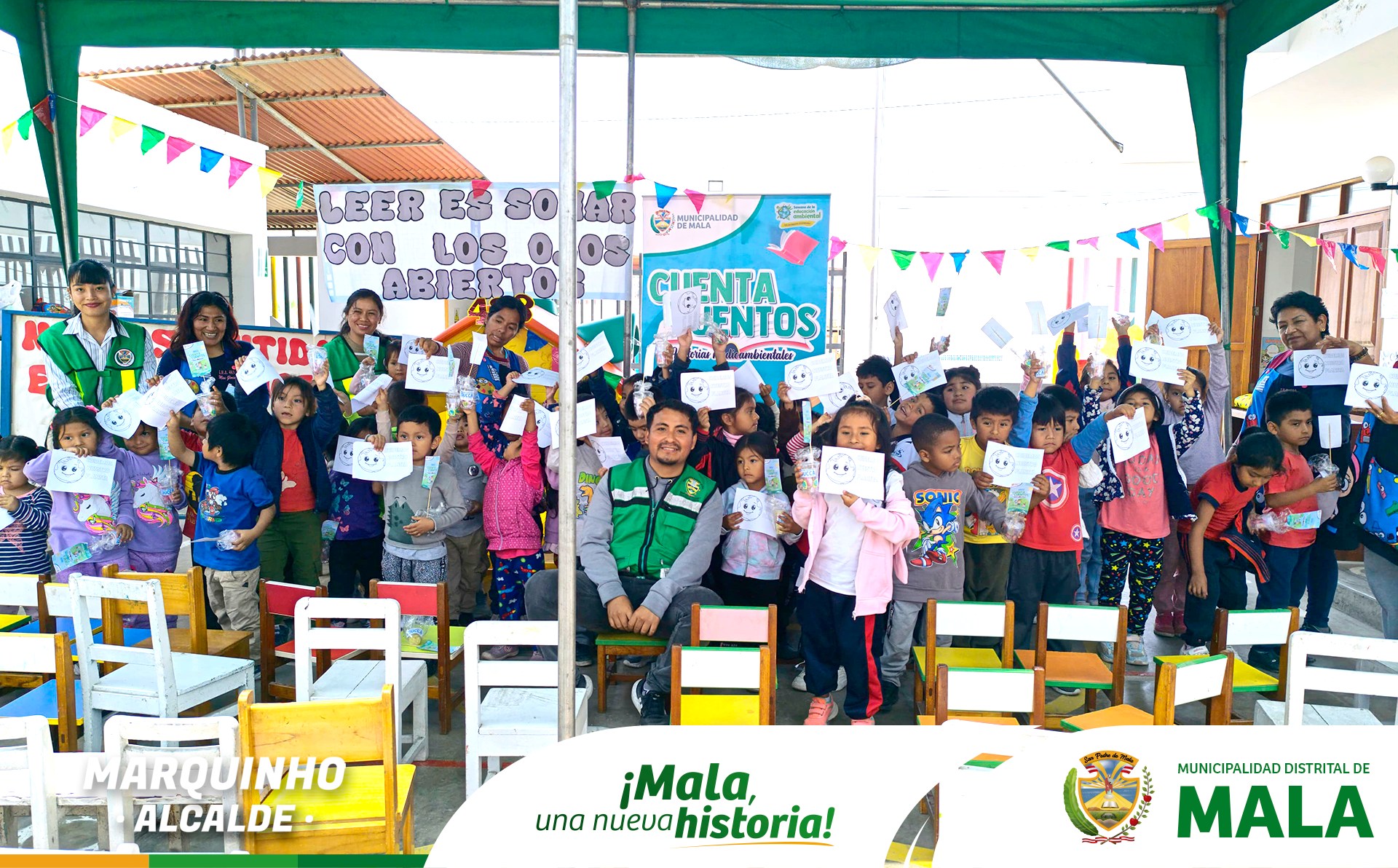 "Cuentacuentos: Historias Mediambientales" en la I.E.I. 483 Santa Rosa de Mala por la Semana de la Educación Ambiental
