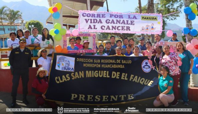 física por la Semana Nacional de Lucha contra el Cáncer