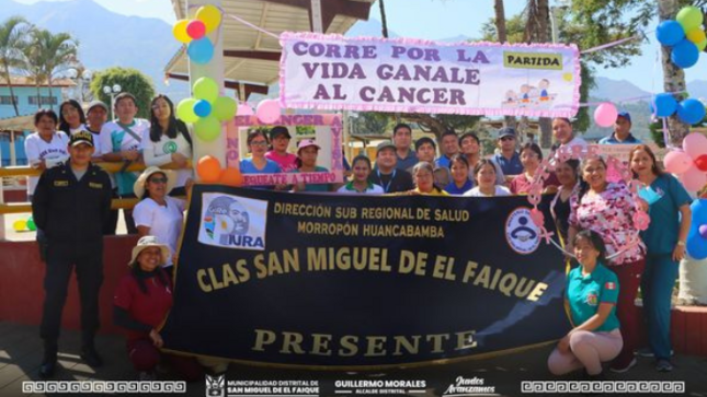 física por la Semana Nacional de Lucha contra el Cáncer