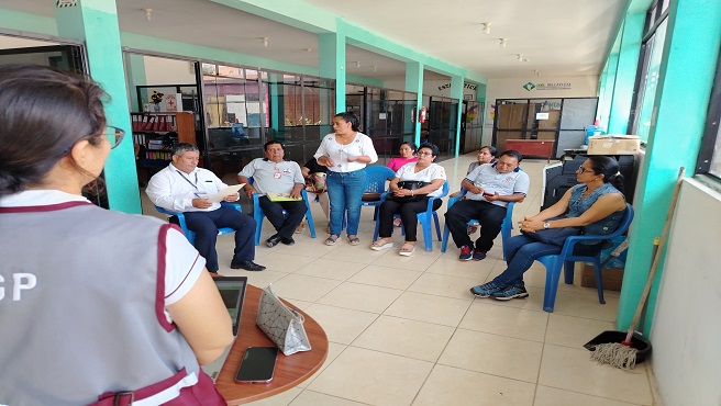 Especialistas de educación inicial de la UGEL Bellavista participando del taller.
