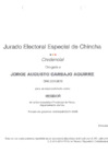 Vista preliminar de documento CREDENCIA DEL REGIDOR - JORGE AGUSTO CARBAJO AGUIRRE