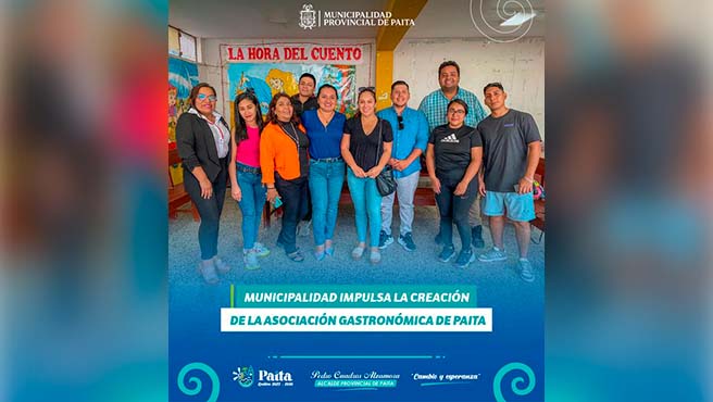 Municipalidad impulsa la creación de la ASOCIACIÓN GASTRONÓMICA DE PAITA