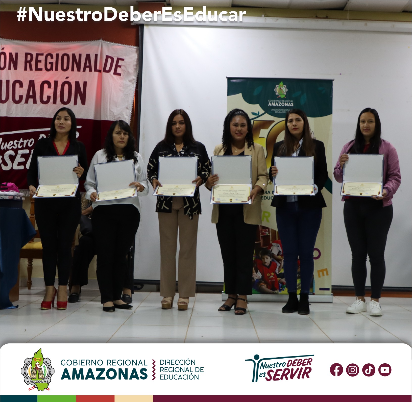 Directivos de la DRE Amazonas y UGEL con actores relacionados con los PRONOEI