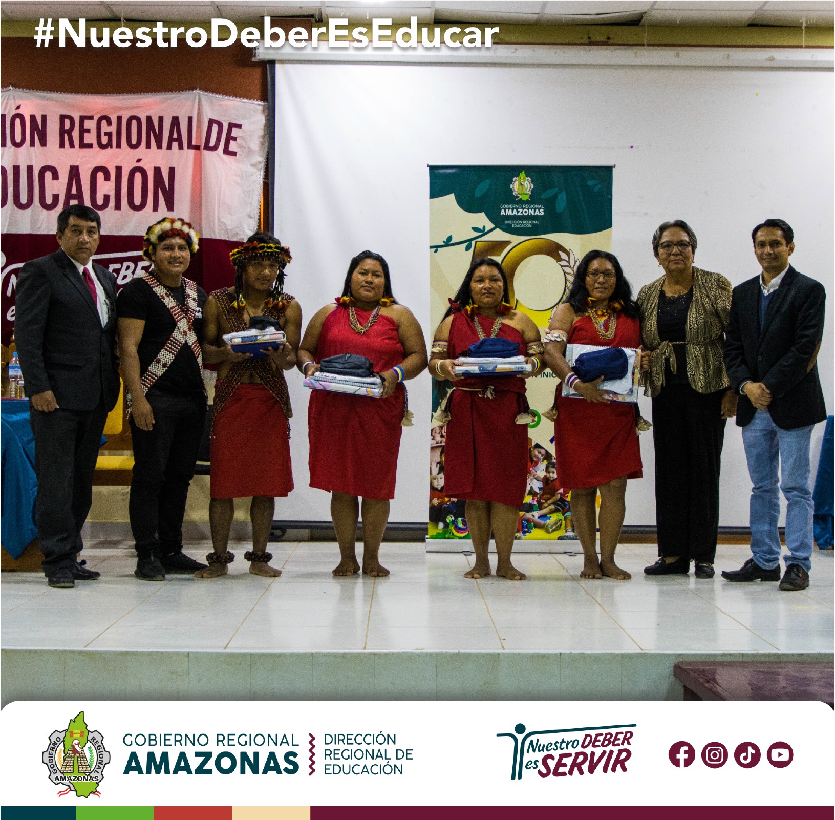 Directivos de la DRE Amazonas y UGEL con actores relacionados con los PRONOEI