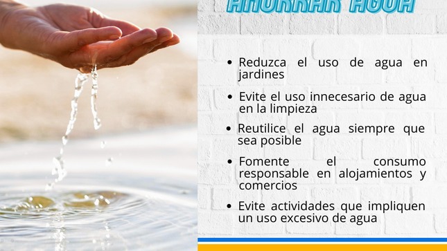 imagen que muestra cinco formas de cuidar el agua
