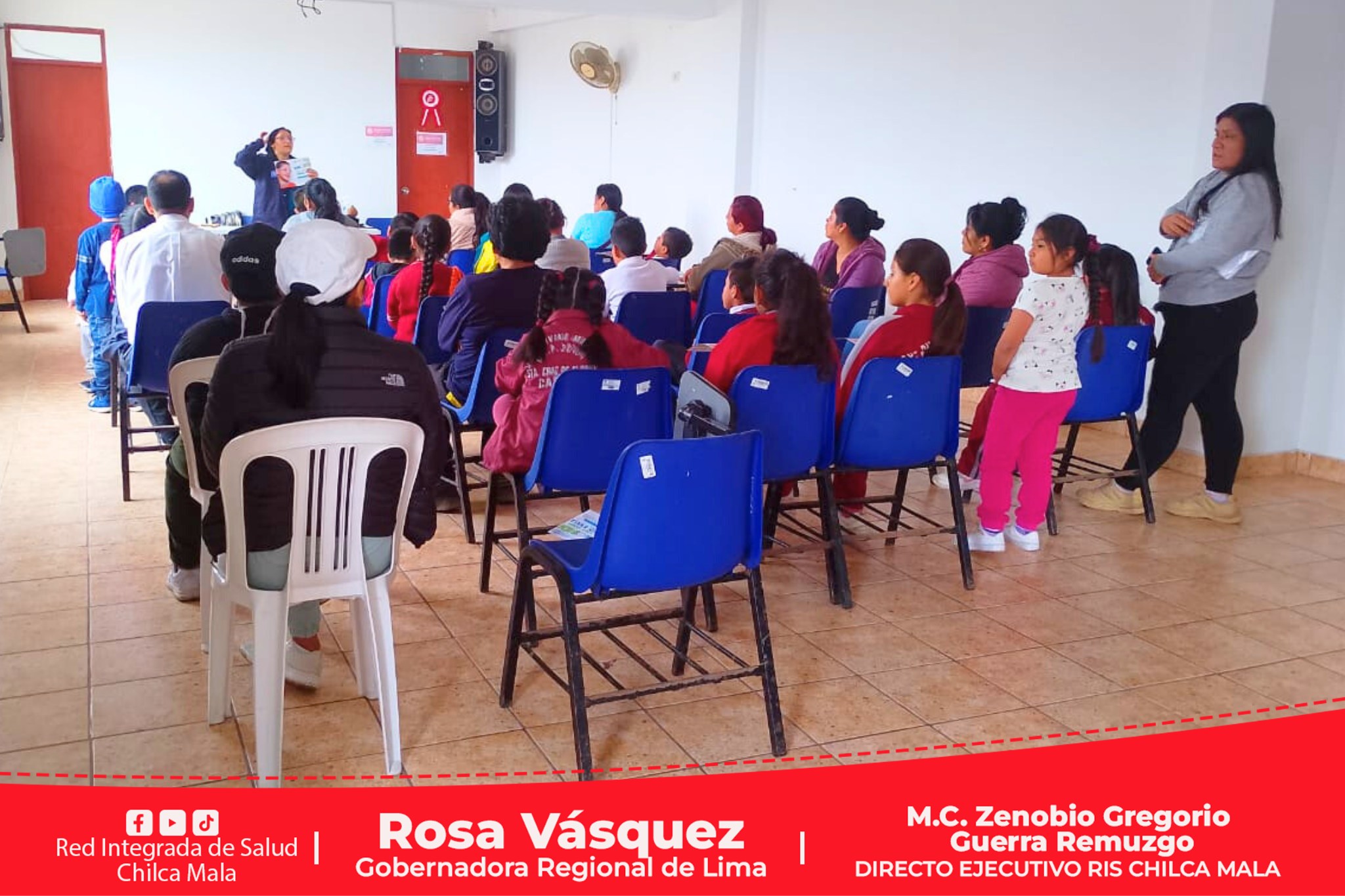 RIS Chilca Mala: Con éxito y gran expectativa se desarrolló la "Evaluación Oftalmológica" dirigido a menores de edad.