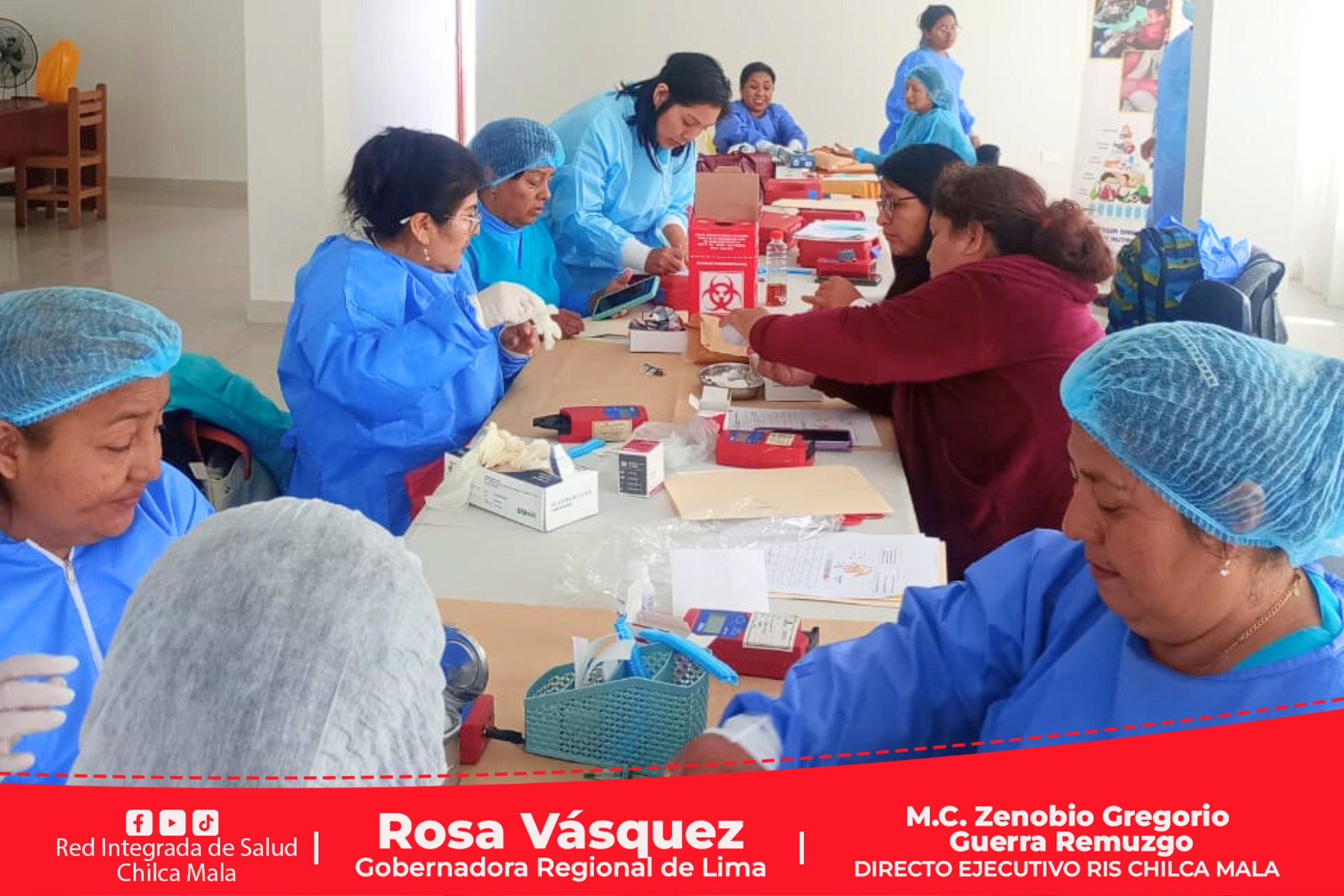 RIS Chilca Mala: VI Taller de Determinación de Hemoglobina mediante Hemoglobinómetro Portátil