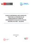 Vista preliminar de documento PLAN DE CONTINGENCIA